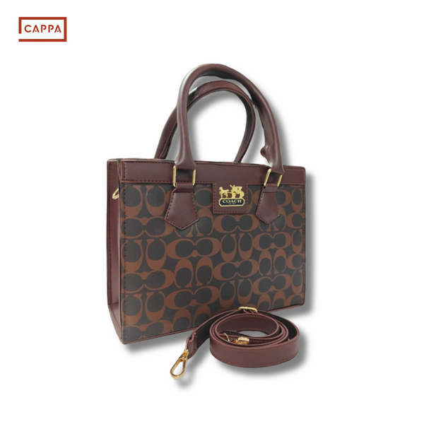 Coach Signature Monogram Tote Handbag