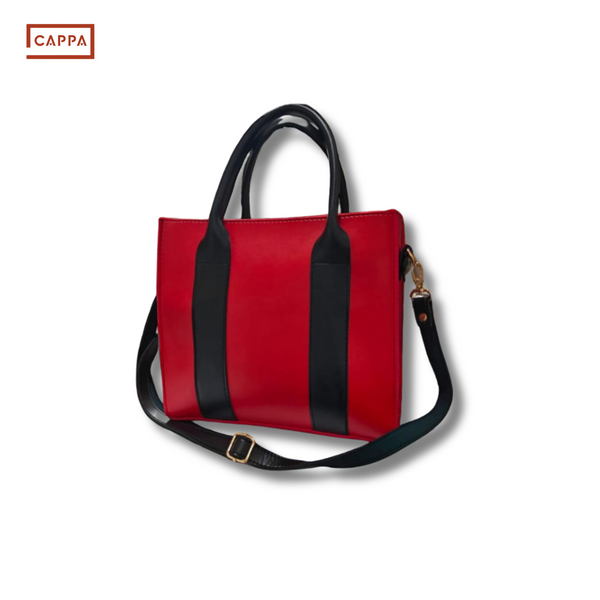 Urban Chic Two-Tone Structured Tote Bag