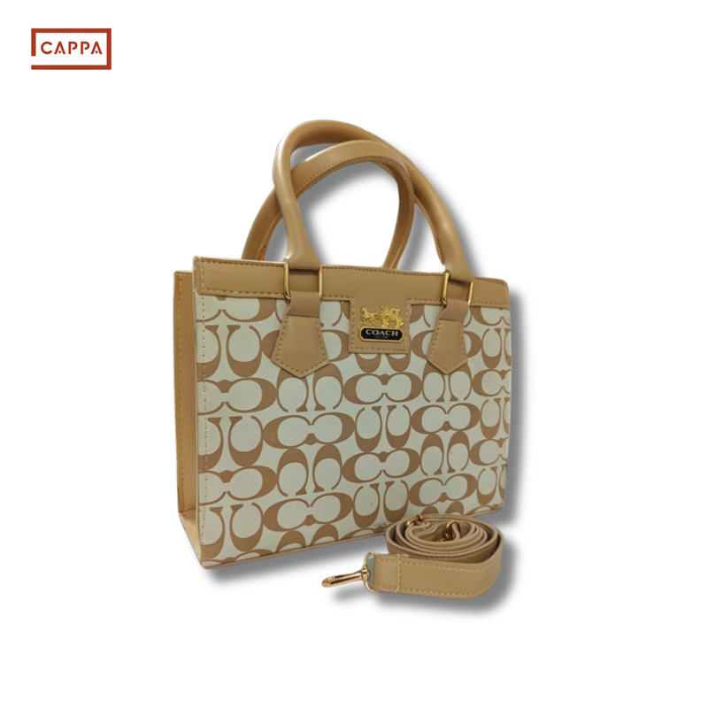 Coach Signature Monogram Tote Handbag